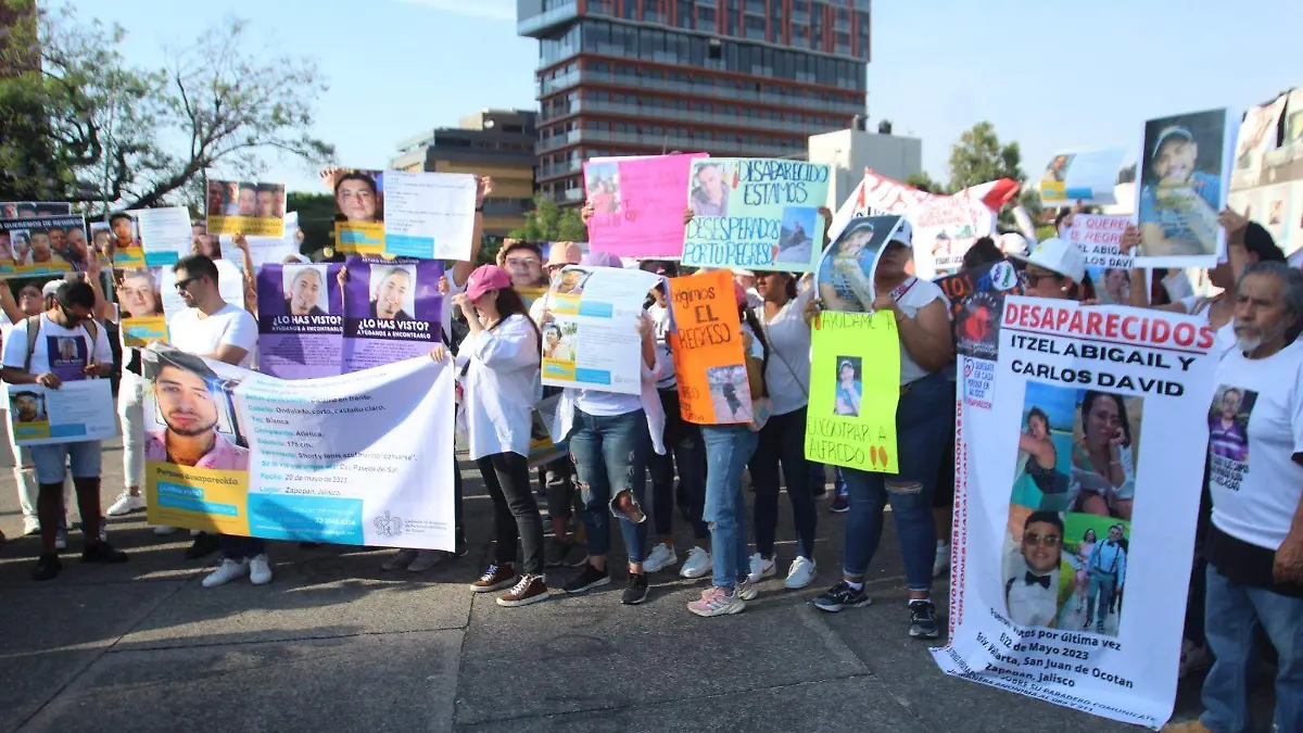 Manifestación por jóvenes desaparecidos